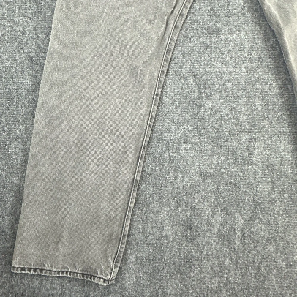 Levi's 501 Original Fit Jeans Men's 38x32 Grey Wash Button Fly